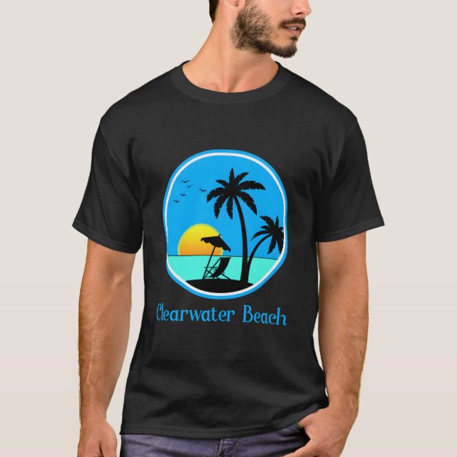 T-shirt Clearwater Beach Floride Vacances (Devant)