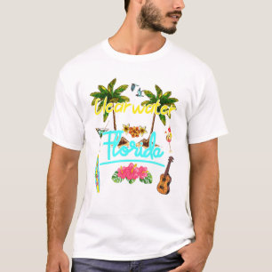 T-shirt Clearwater Florida Beach Summer Palm Surf Sun Set 