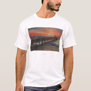 T-shirt Clearwater, la Floride - vue de coucher du soleil