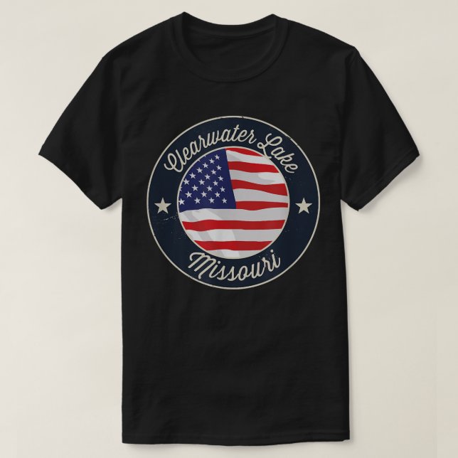 T-shirt Clearwater Lake - Patriotique Missouri Souvenir T- (Design devant)