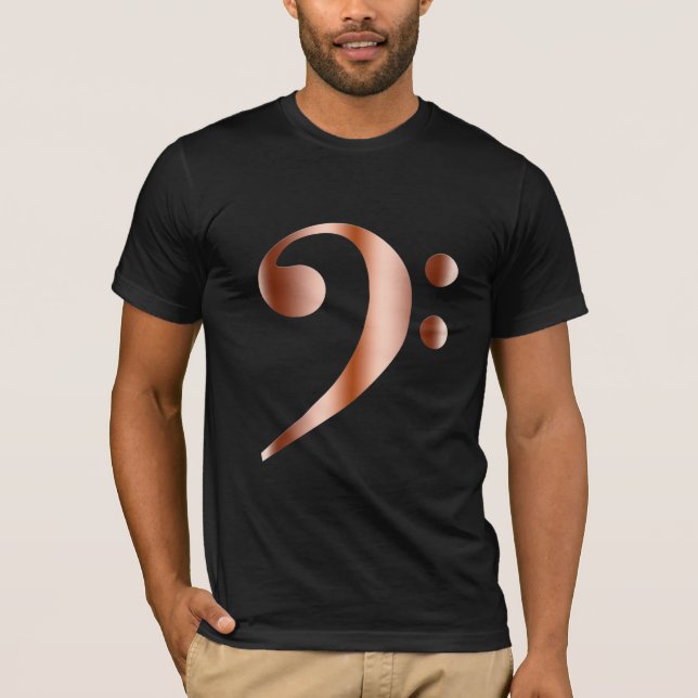T-shirt Clef basse de cuivre (Devant)
