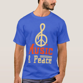 T-shirt Clef Calm Sound Song 2020 Musique Et Peace Musical