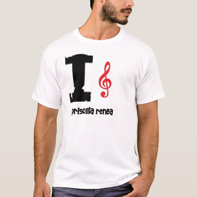 T-shirt clef d'amour de priscilla (Devant)