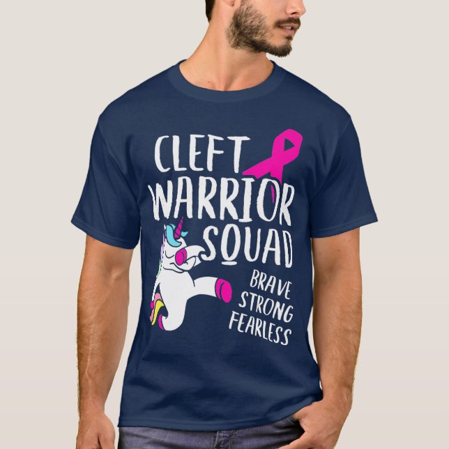 T-shirt Cleft Palate Lip Squad Cleft Strong (Devant)