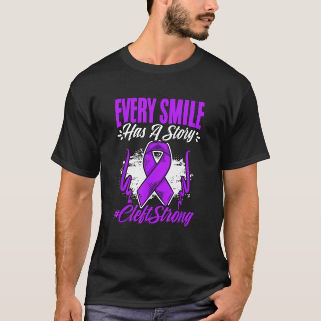 T-shirt Cleft Strong Cleft Warrior Cleft Craniofacial Awar (Devant)
