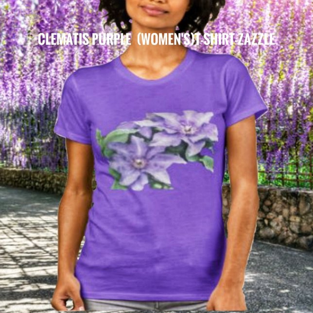 T-shirt Clematis violet (Créateur téléchargé)