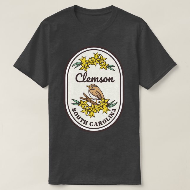 T-shirt Clemson South olina Wren SC Souvenir touristique (Design devant)