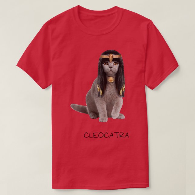 T-shirt Cleocatra La Bijouterie Dorée Portant un chat phar (Design devant)