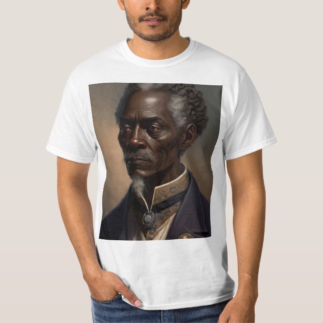 T-shirt Cleon portrait peinture (Devant)