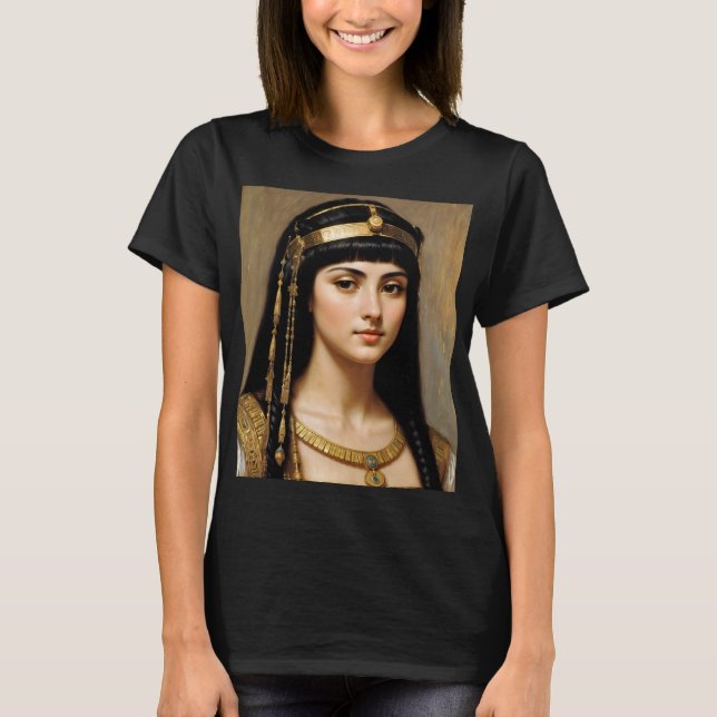 T-shirt Cleopatra Egyptian Queen Portrait Art (Devant)