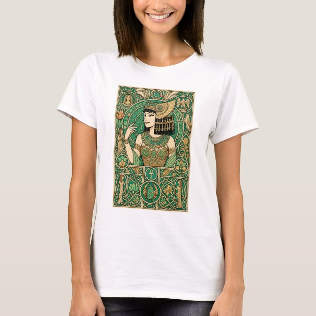 T-shirt Cleopatra Queen of Egypt - Art Nouveau Style T-Shi (Devant)