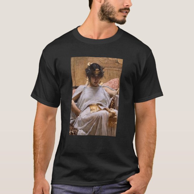 T-shirt Cléopâtre de John William Waterhouse (Devant)