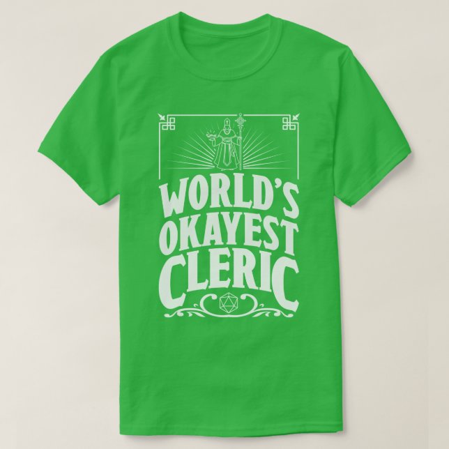 T-shirt Clerc de DD Worlds Okayest (Design devant)
