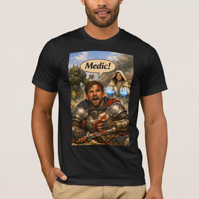 T-shirt Clerc Guérisseur Combattant (Devant)