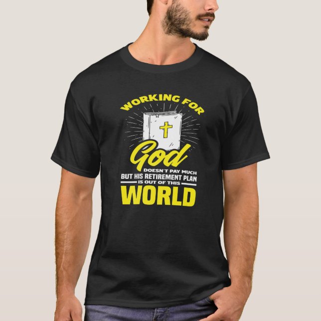 T-shirt Clergy God Pastor Bible Christian Minister Priest  (Devant)