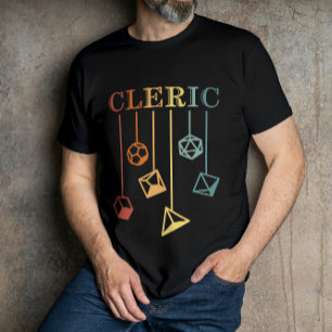 T-shirt Cleric Dungeon Imaginaire Rôle jouer