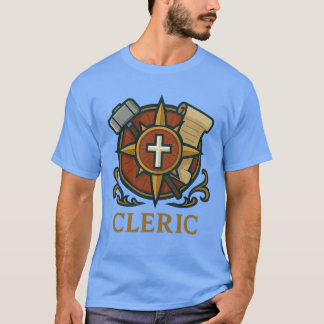 T-shirt Cleric — Fé e Cura Divina