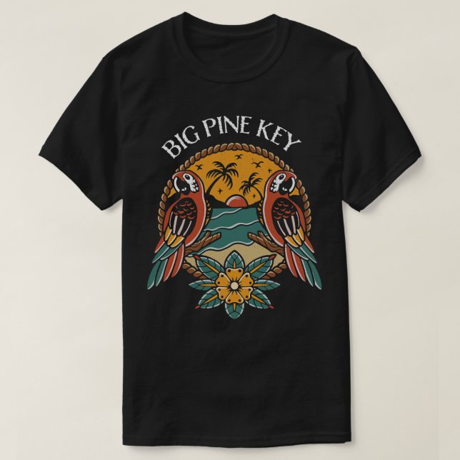 T-shirt Clés de Floride Big Pine Key (Design devant)