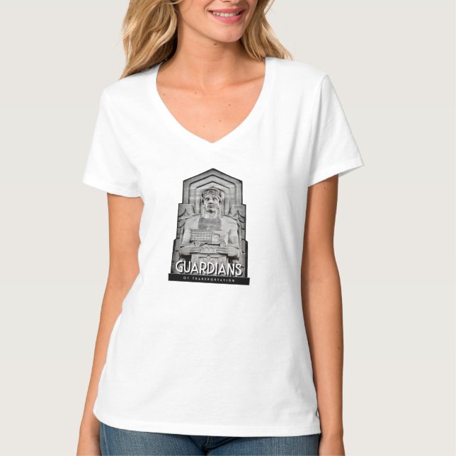 T-shirt Cleveland bridge art déco chemise gardien (Devant)