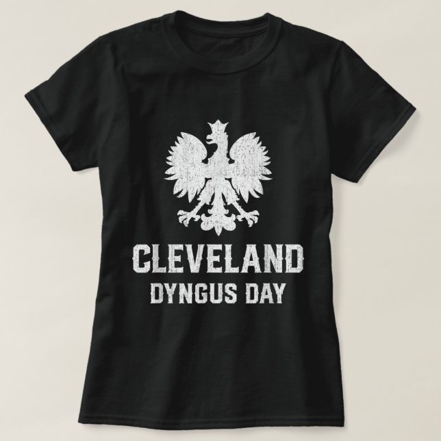 T-shirt Cleveland Dyngus Day Polonais Racines Polska Patri (Design devant)