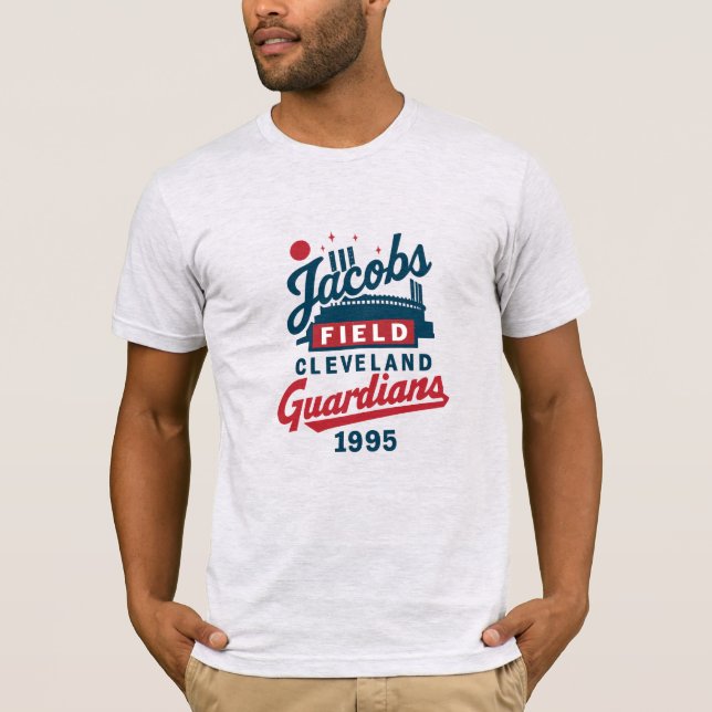 T-shirt Cleveland Guardians "Jacobs Field" 1995 Baseball (Devant)