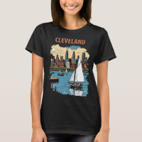 Cleveland Ohio Skyline Voilier Voyage