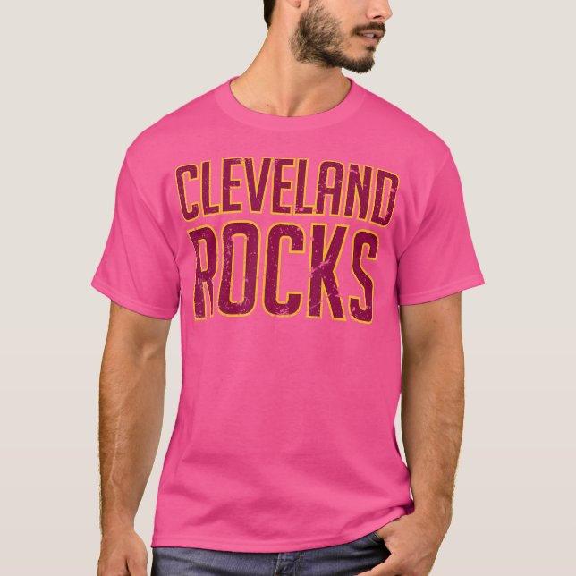 T-shirt Cleveland Rocks Style Perdu (Devant)