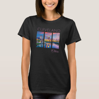 T-shirt Cleveland Sunset CLE The Land Downtown Skyline Ohi