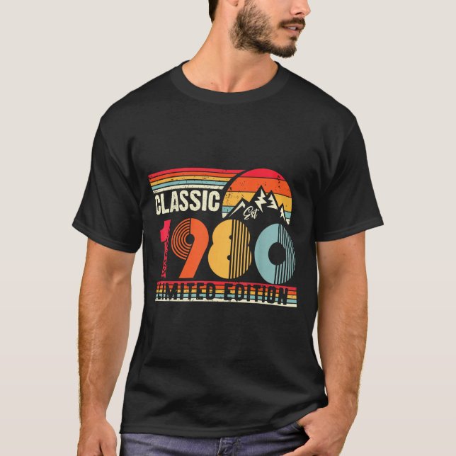 T-shirt Clic 1980 Limited Edition 45 Year Old 45th Birthda (Devant)