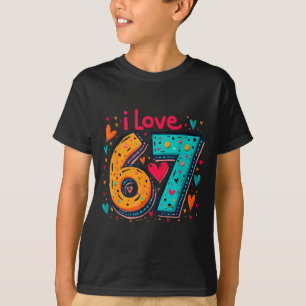 T-shirt Clic 67 Création de Meme Drôle de Meme J'adore Six