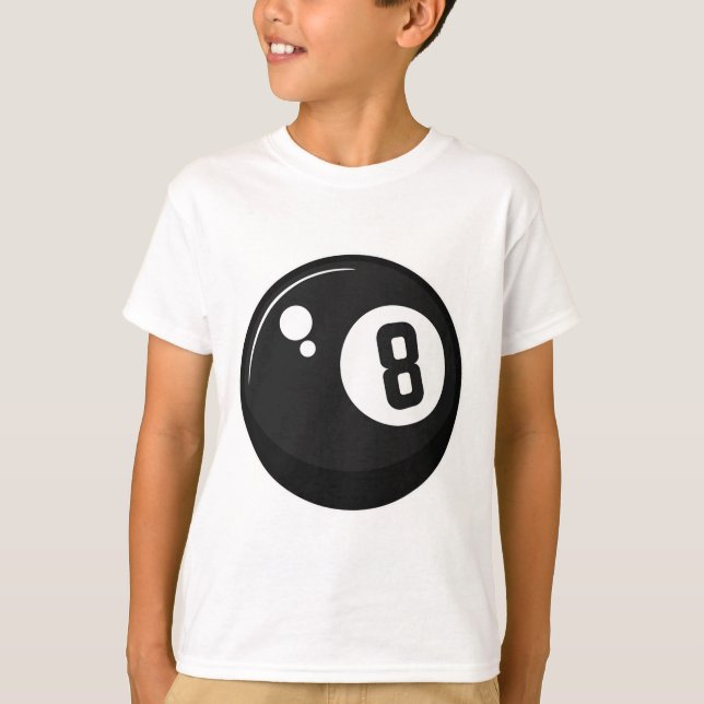 T-shirt Clic Magic 8 Huit Ll Billard Lecteur Billard Adult (Devant)