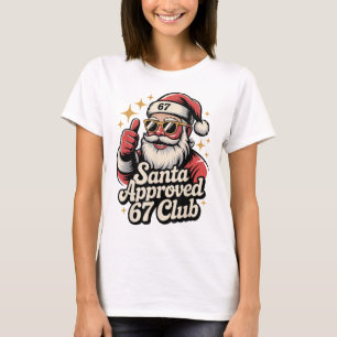 T-shirt Clic Noël 67 Santa Meme - Rétro Santa Approuver