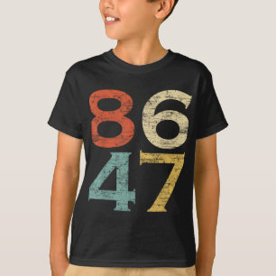 T-shirt Clic Style Vintage 86 47 Anti Trump