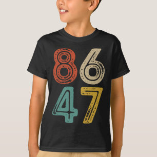 T-shirt Clic Vintage 80s Style 8647 Anti Trump
