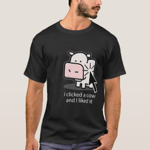 T-shirt Clicker de vache (foncé)