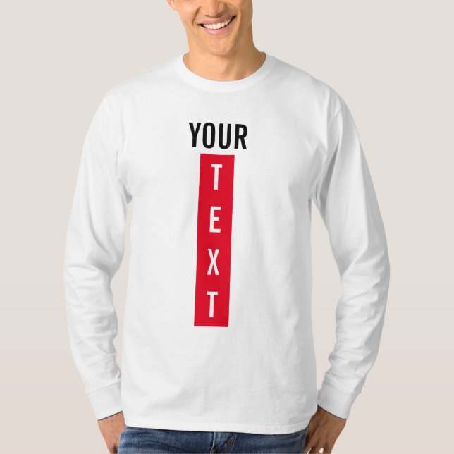 T-shirt Clientèle Hommes Long Sleeve Blanc Moderne Élégant (Devant)