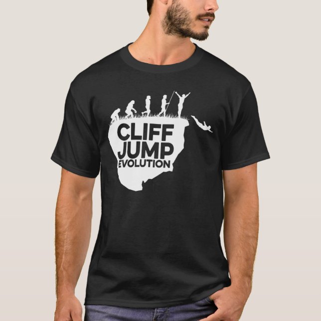 T-shirt Cliff Jumping Evolution Graphique Cliff Jumper Tom (Devant)