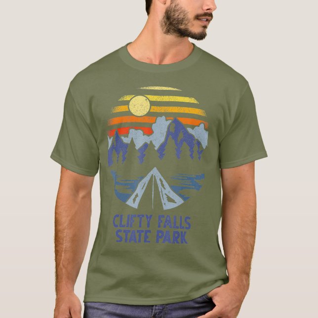 T-shirt Clifty Falls State Park Indiana en plein air (Devant)