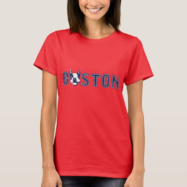 T-shirt Clignant de l'oeil Boston Terrier - Boston (Devant)