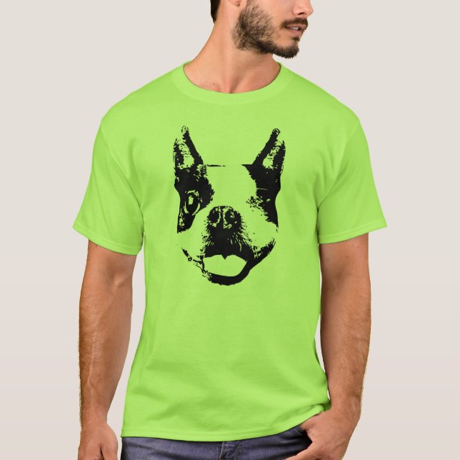 T-shirt Cligner de l'oeil Boston Terrier (Devant)