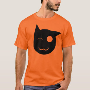 T-shirt Cligner de l'oeil la chemise de chat noir