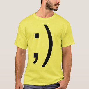 T-shirt Cligner de l'oeil le texte de visage