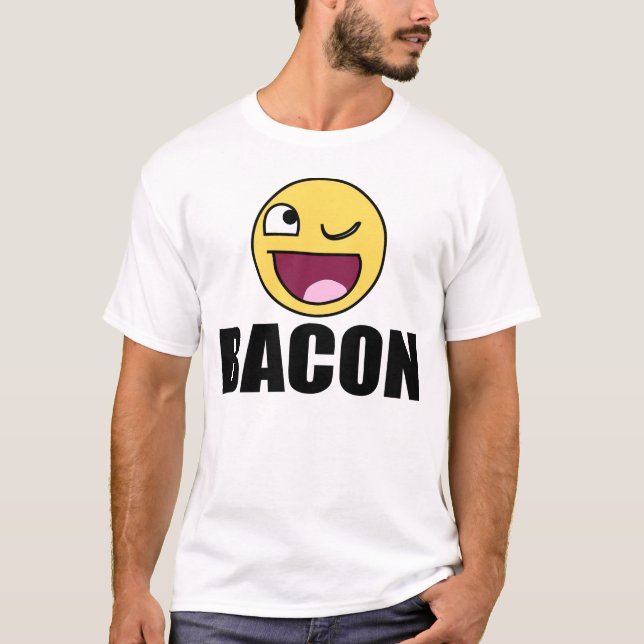 T-SHIRT CLIGNEZ DE L'OEIL SI VOUS AIMEZ LE LARD (Devant)