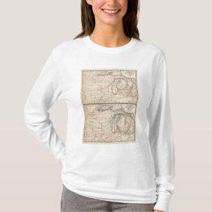 T-shirt Climatologie d'atlas Mao du Michigan