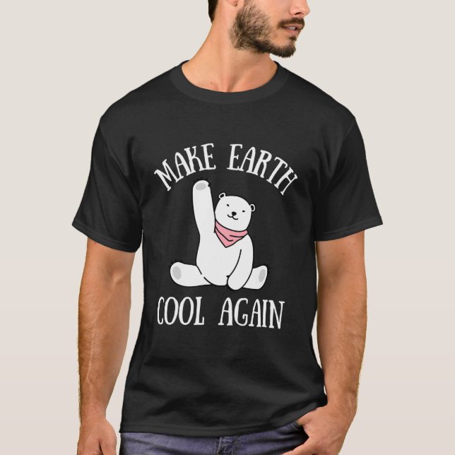 T-shirt Climatologue Climatologie Co2 Empreinte Climatecha (Devant)