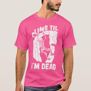 T-shirt Climber Skeleton Mountain Climat - Mountain Rock