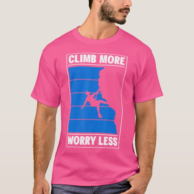 T-shirt Climbing Bouldering Climber Mountain Climber Rock  (Devant)