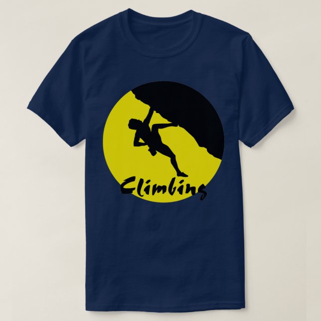 T-shirt Climbing femelle climber (Design devant)