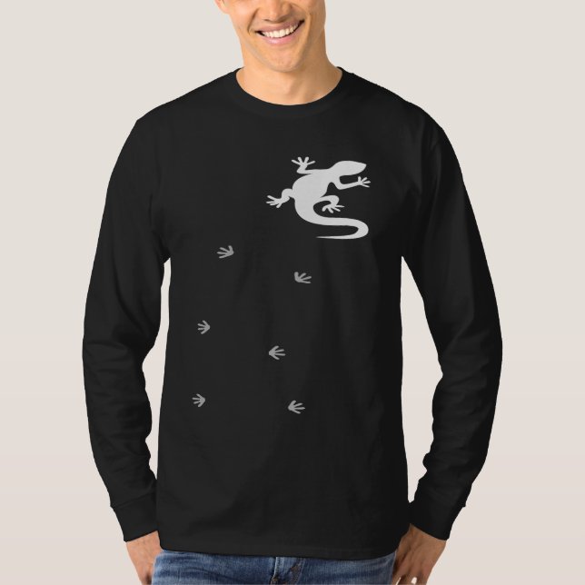 T-shirt Climbing Gecko Crested Gecko Reptile Lizard Pet (Devant)