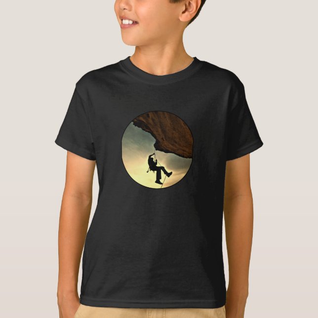 T-shirt Climbing mountain man (Devant)